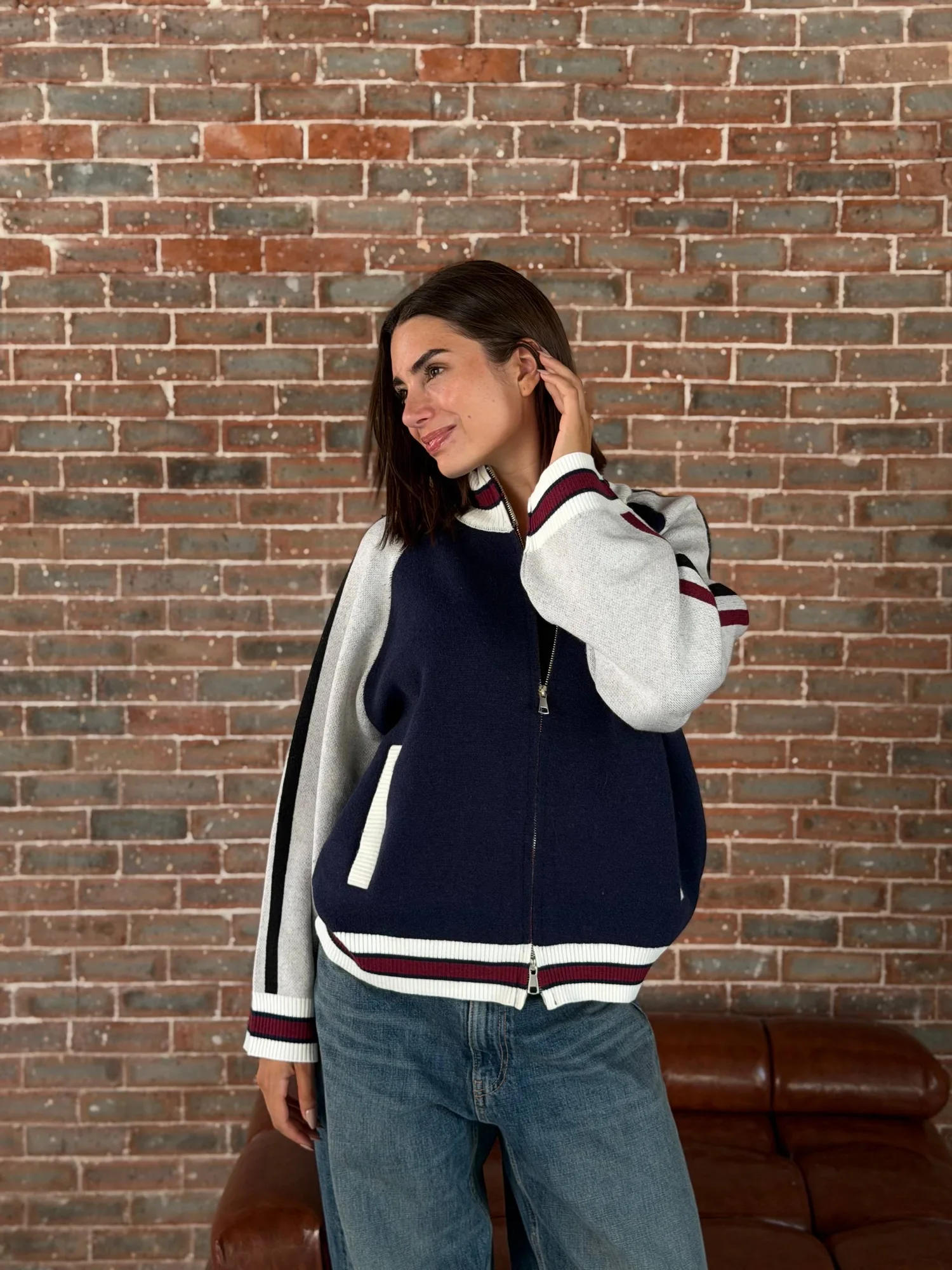 Treco jacket double zipper