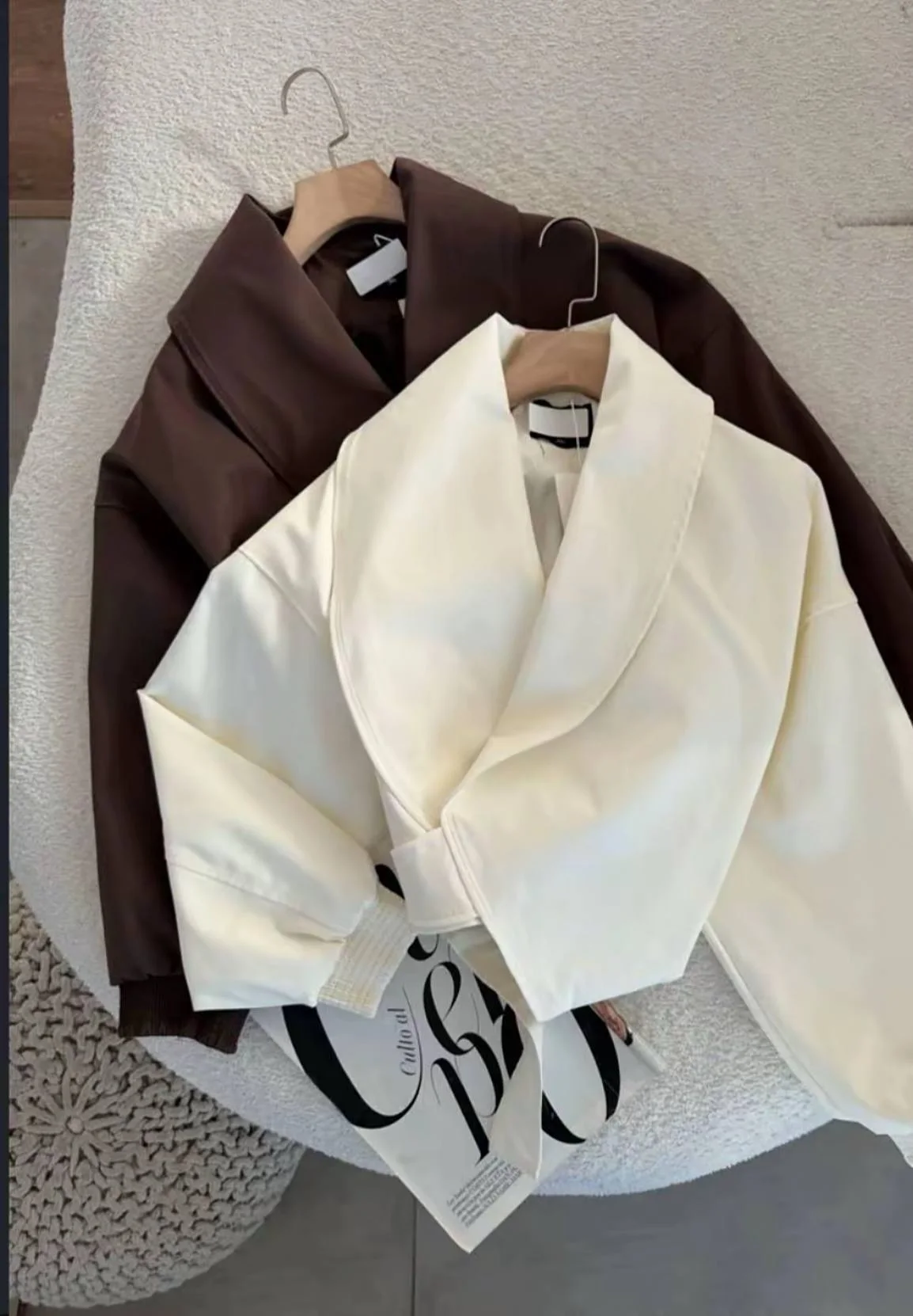 Cropped Gabardine Jacket