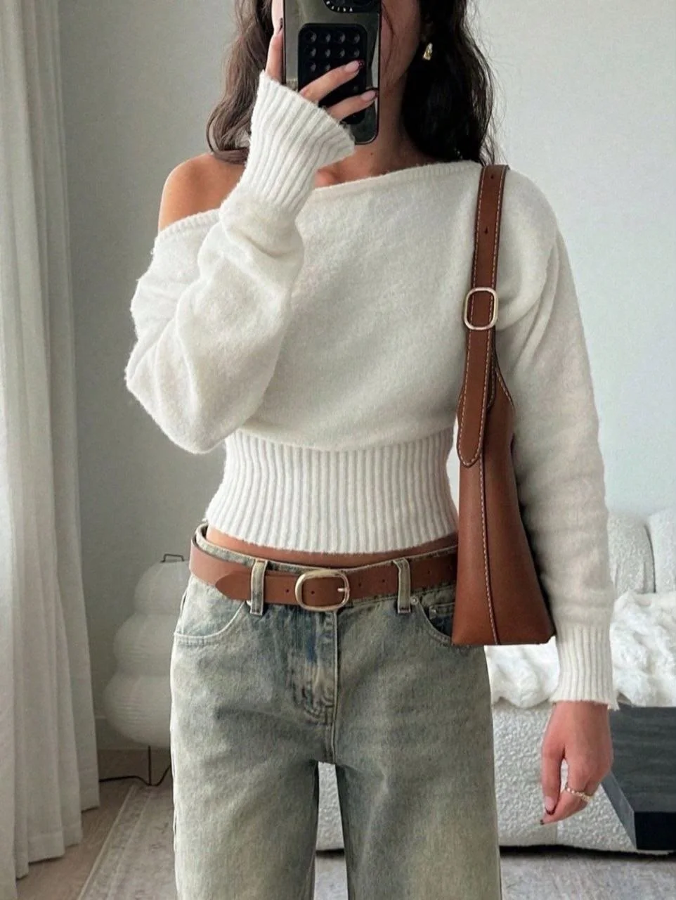 One-Shoulder Treco Corset Top
