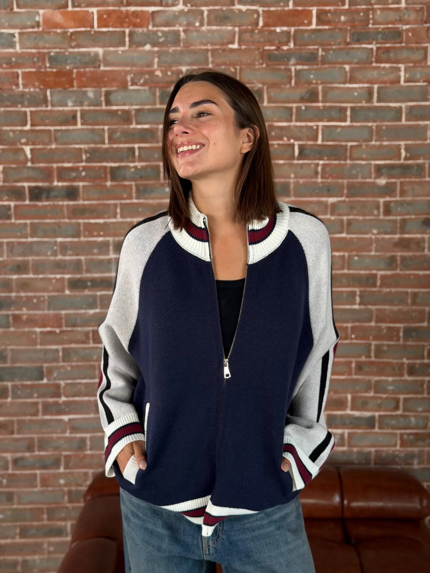 Treco jacket double zipper