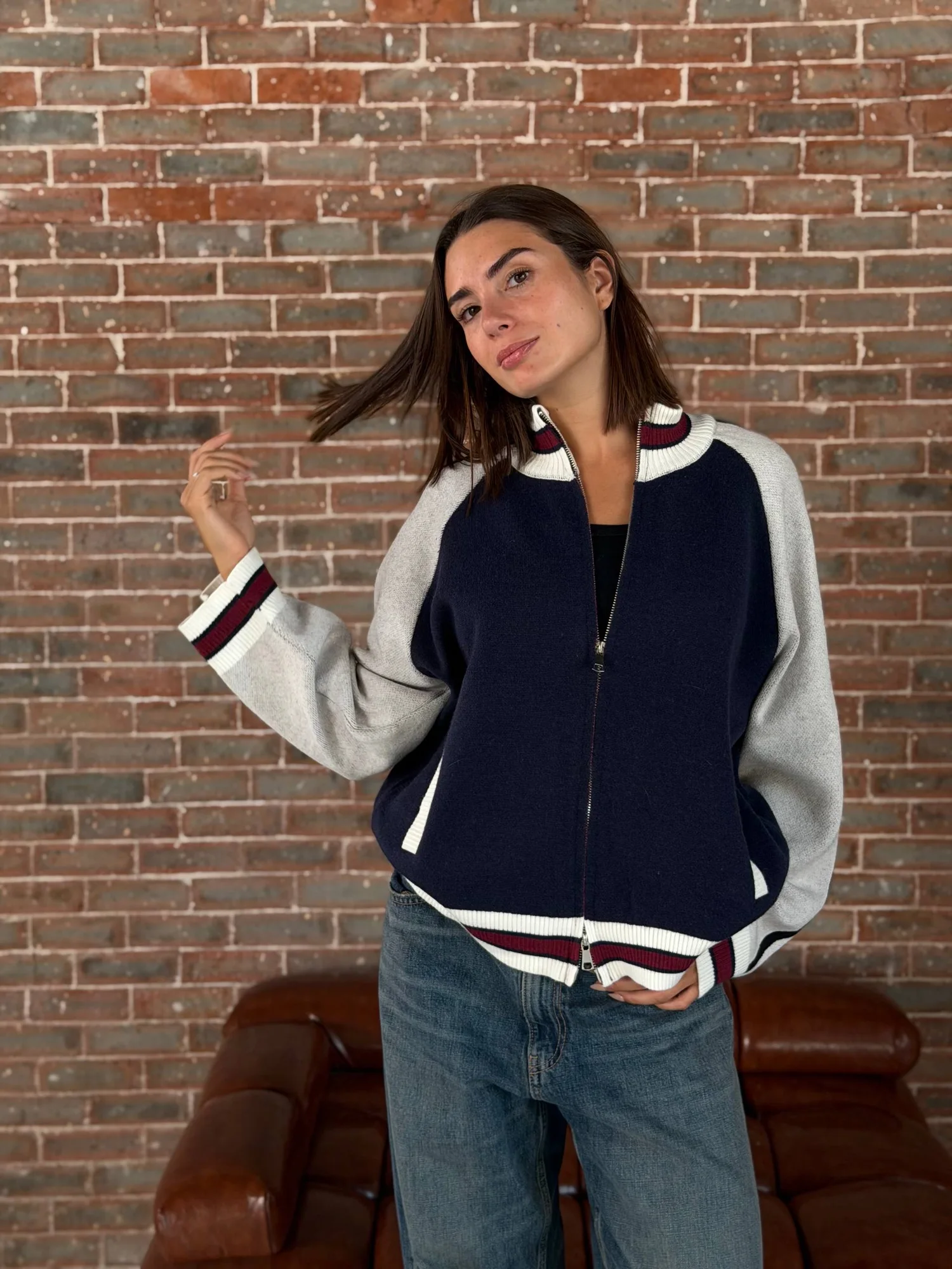 Treco jacket double zipper