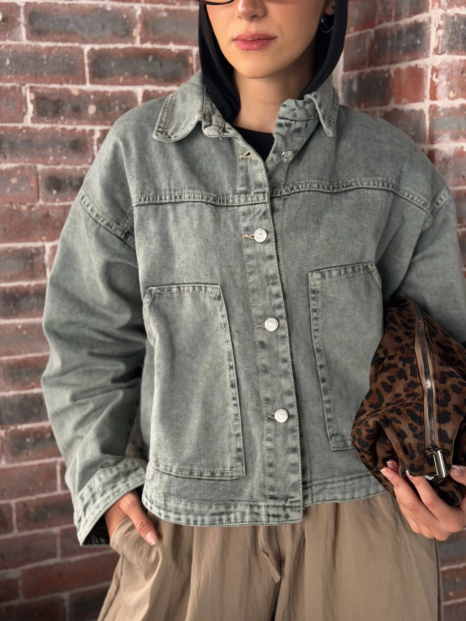 Dirty jeans jacket