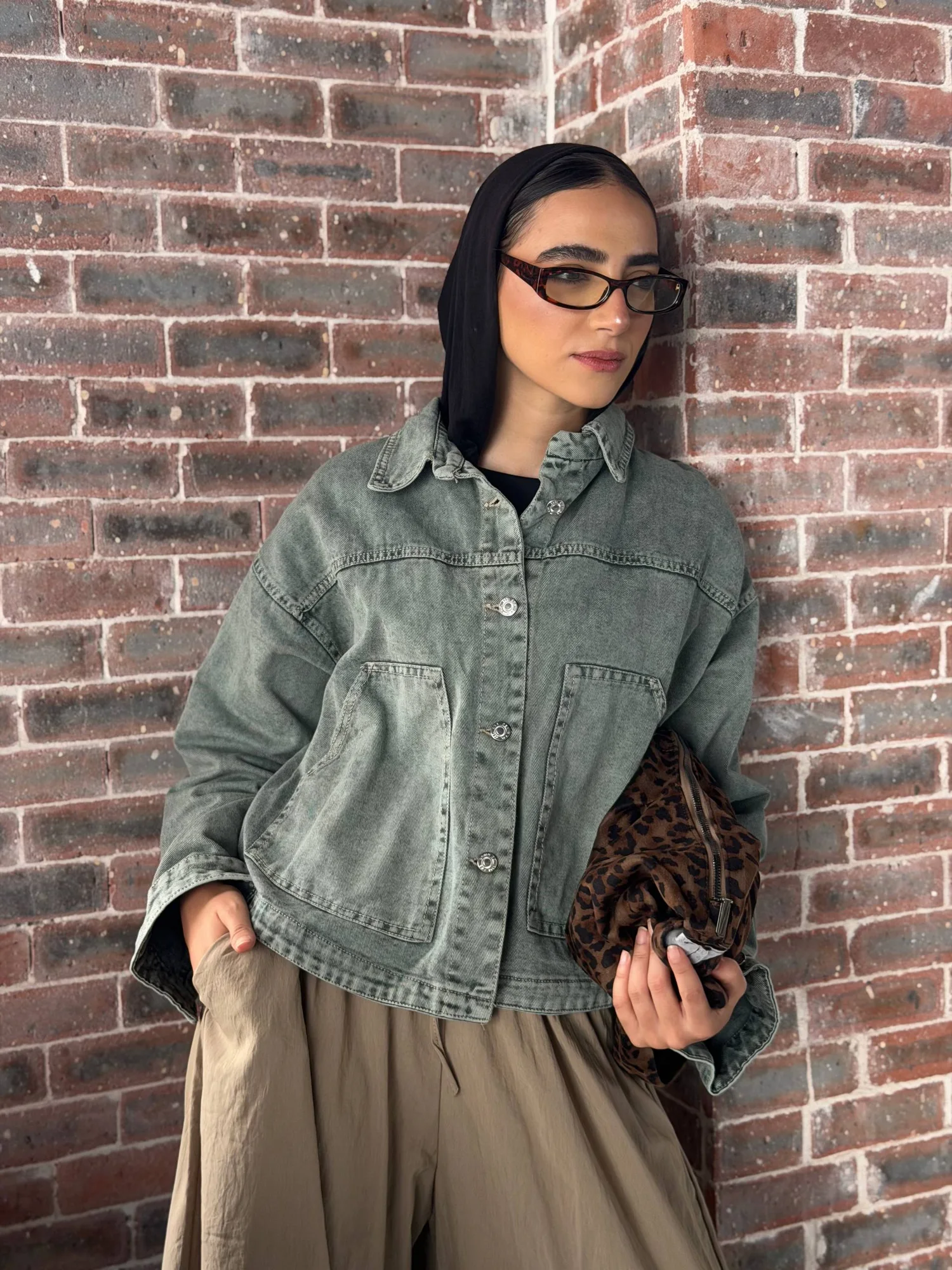 Dirty jeans jacket