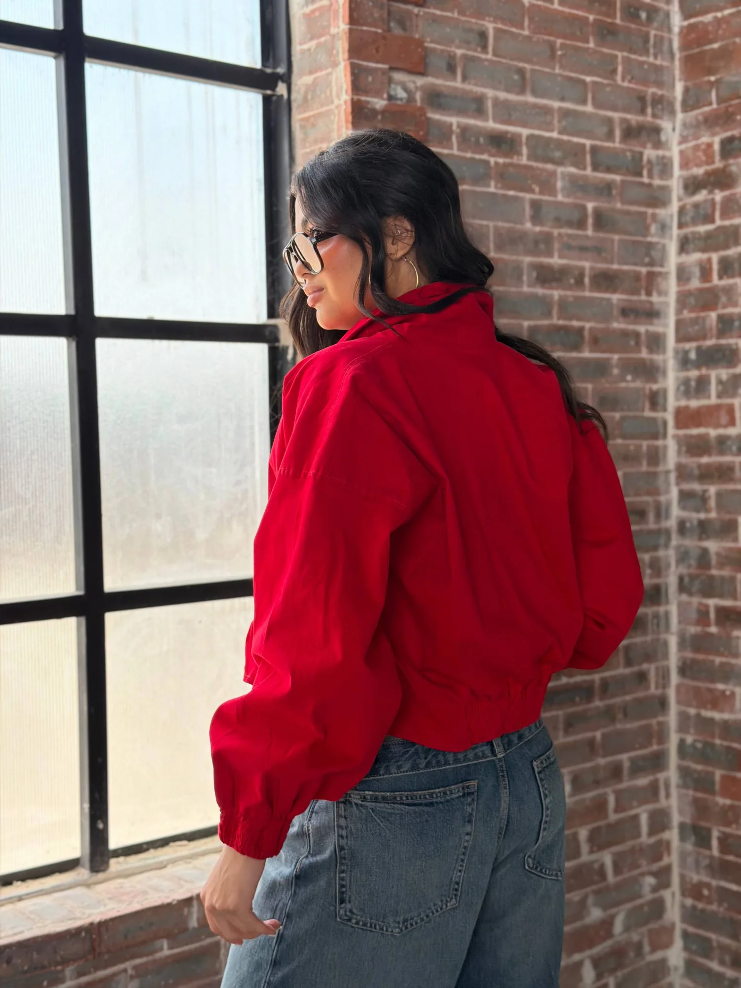 Cropped Gabardine Jacket