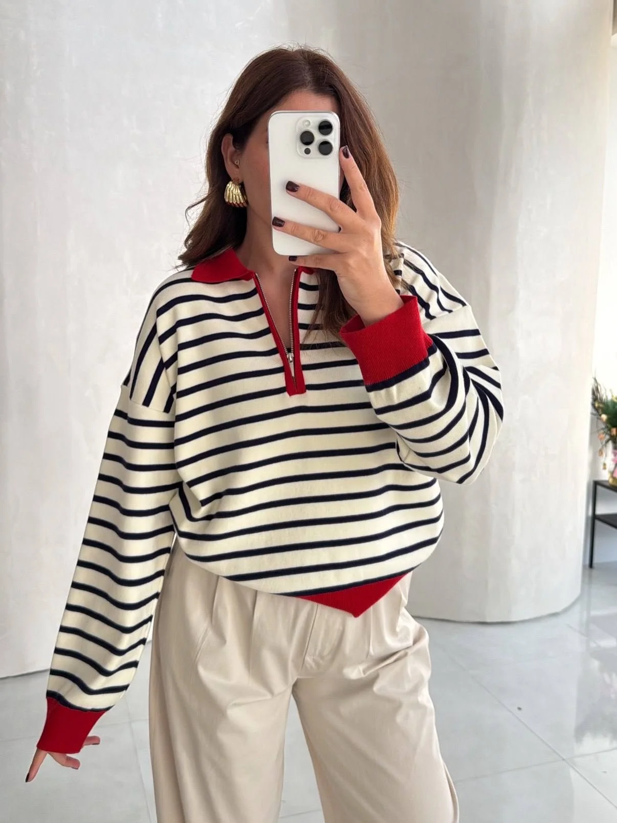 STRIPPED PULLOVER