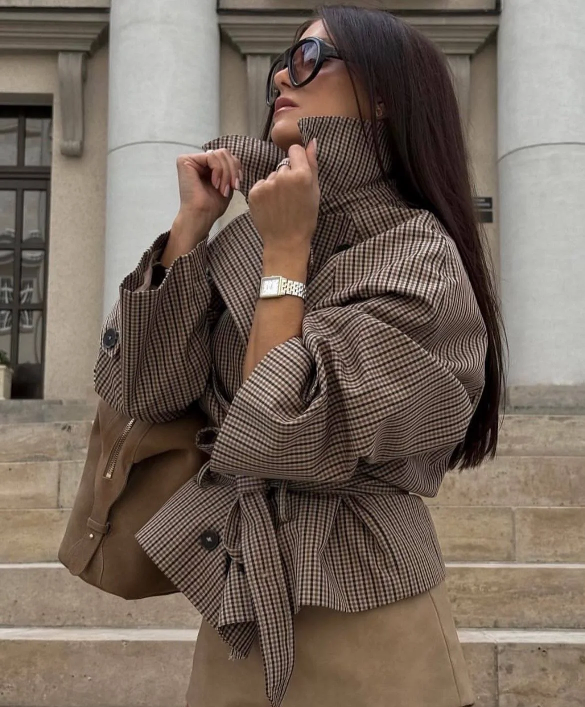 Cropped Tranch jacket