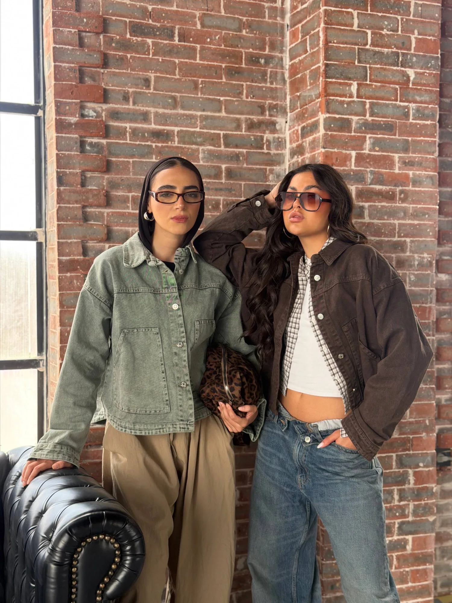 Dirty jeans jacket
