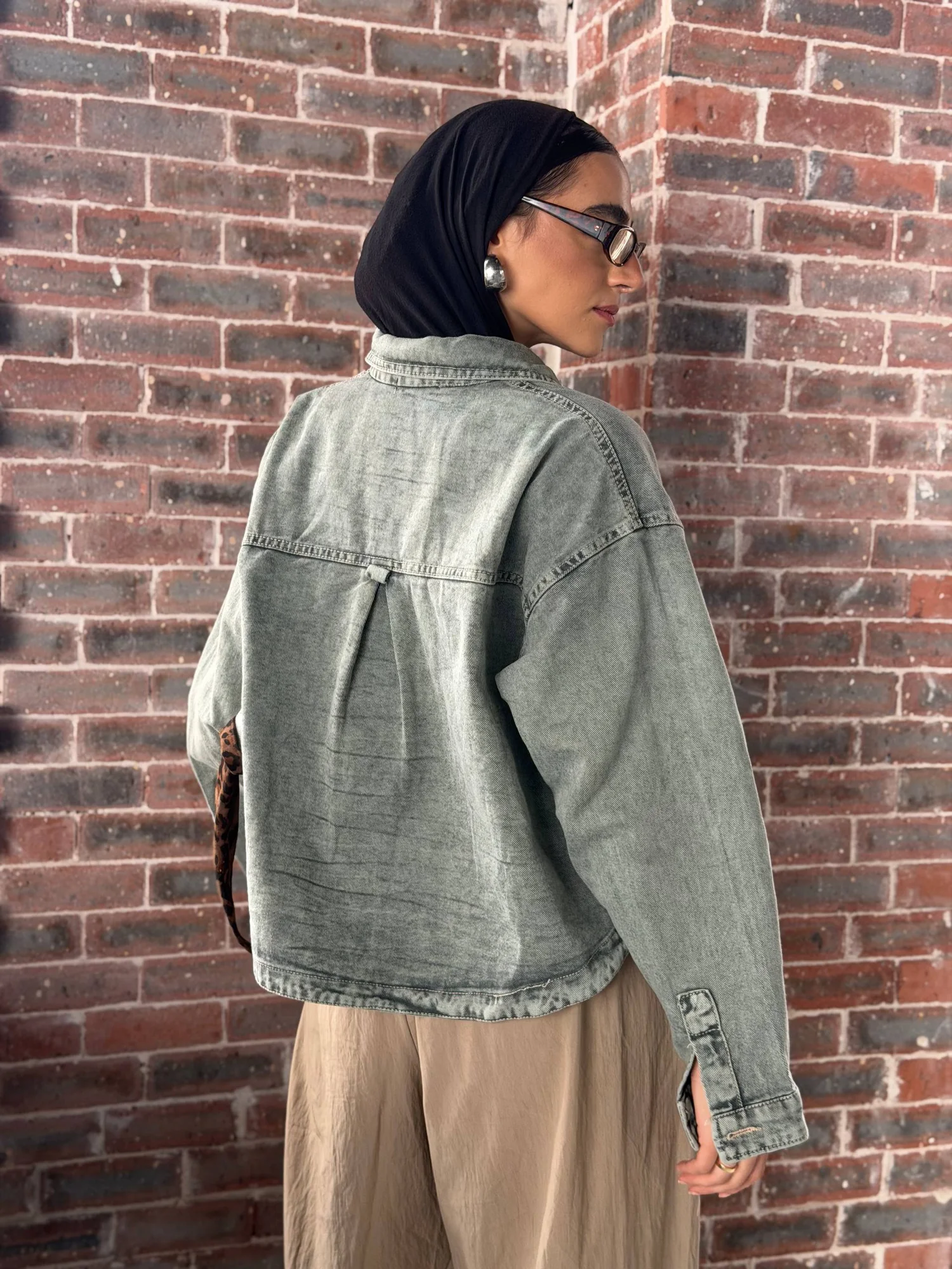 Dirty jeans jacket