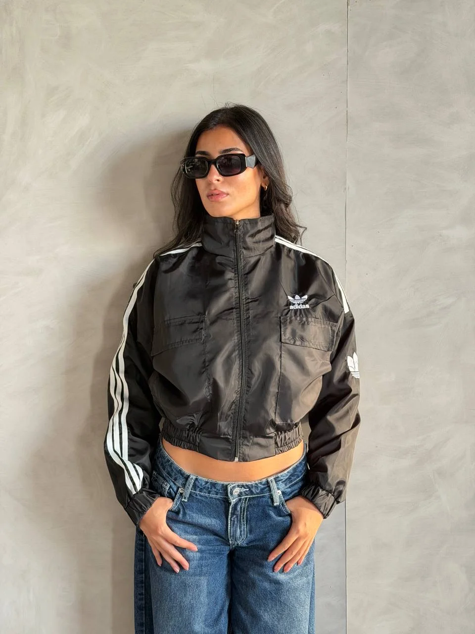 Cropped adidas jacket