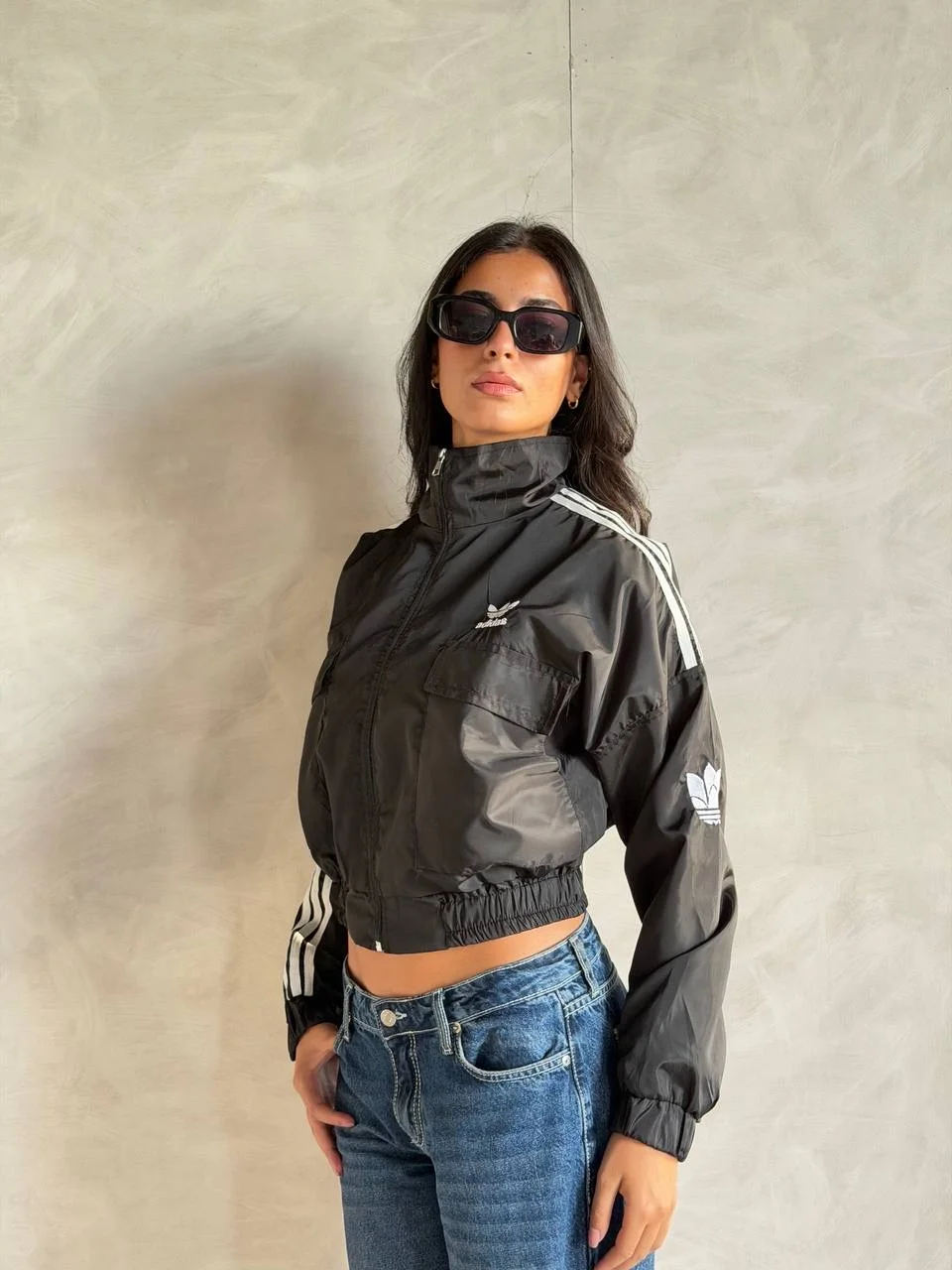 Cropped adidas jacket