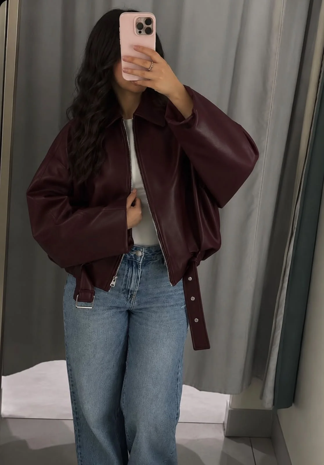 Zipper Leather Jacket
