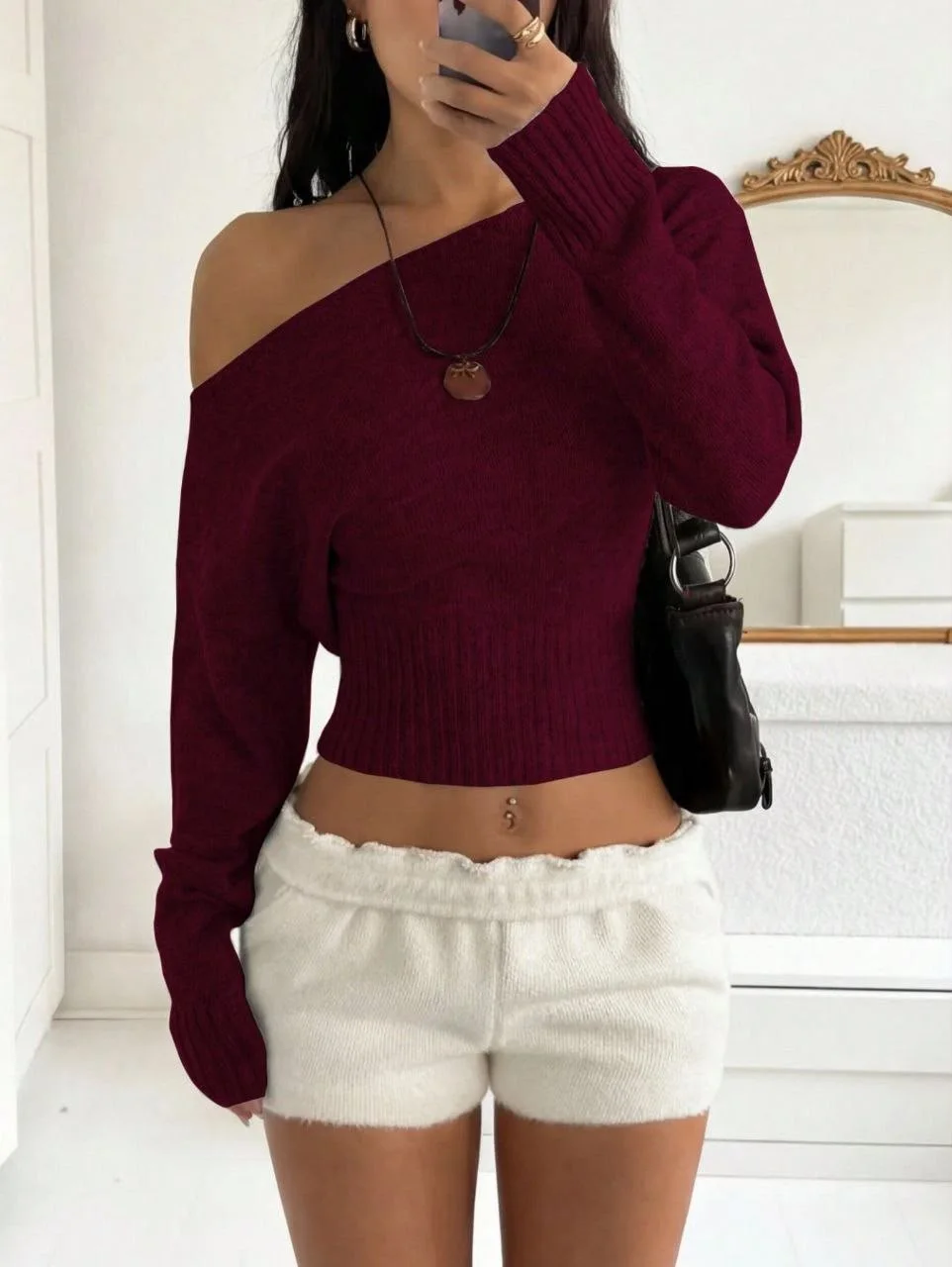 One-Shoulder Treco Corset Top